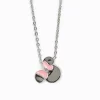Disney Pura Vida Minnie With Pink Bow Pendant Necklace