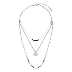 Demdaco Your Journey Silver Layered Prayer Necklace, 24"
