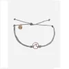 Pura Vida Wave Gray & Rose Gold Bracelet