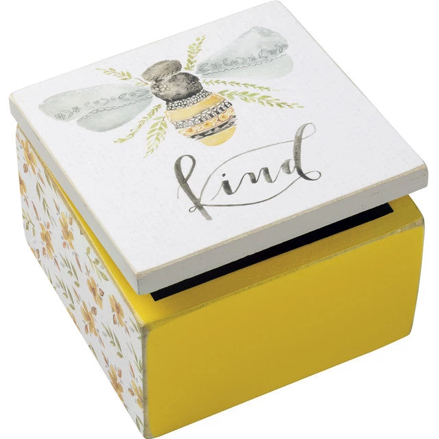 Hinged Box - Bee Kind 1 Hinged Box - Bee Kind