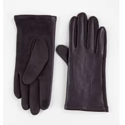 Classic Vegan Faux Leather Men's Brown Gloves BUY 1 GET 1 FREE
