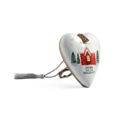 Demdaco Home For The Holidays Art Heart With Key Stand