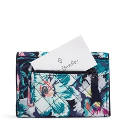 Vera Bradley Vera Bradley Iconic RFID Riley Compact Wallet In Garden Grove