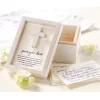 White Cross Prayer Box And Prayer Cards Set