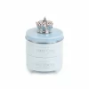 Blue First Tooth & Curl Keepsake Box With Prince Crown