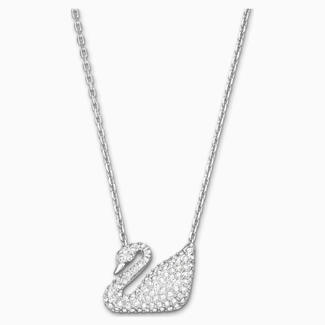 Swarovski Swan Necklace White 1 Swarovski Swan Necklace White