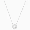 Swarovski Sparkling Dance Round Necklace White