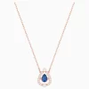 Swarovski Sparkling Dance Pear Necklace Blue