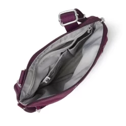 Baggallini Anti-Theft Leisure Crossbody Bag Eggplant 5 Baggallini Anti-Theft Leisure Crossbody Bag Eggplant -Fashion Accessories Shop ALE461 B0908 04