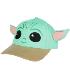 Star Wars The Mandalorian Baby Yoda Grogu Bigface Youth Hat With Plush 3D Ears