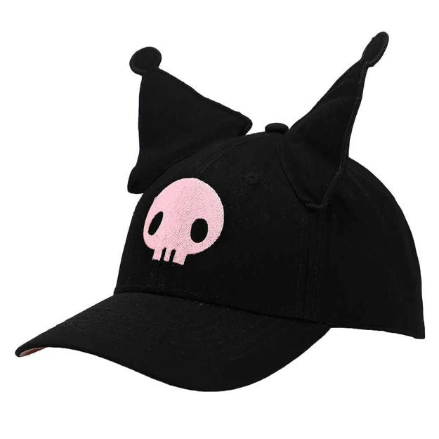 Kuromi 3D Cosplay Embroidered Hat 1 Kuromi 3D Cosplay Embroidered Hat