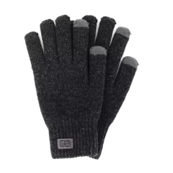 Frontier Men's Texting Tip Knit Gloves Black BUY 1 GET 1 FREE