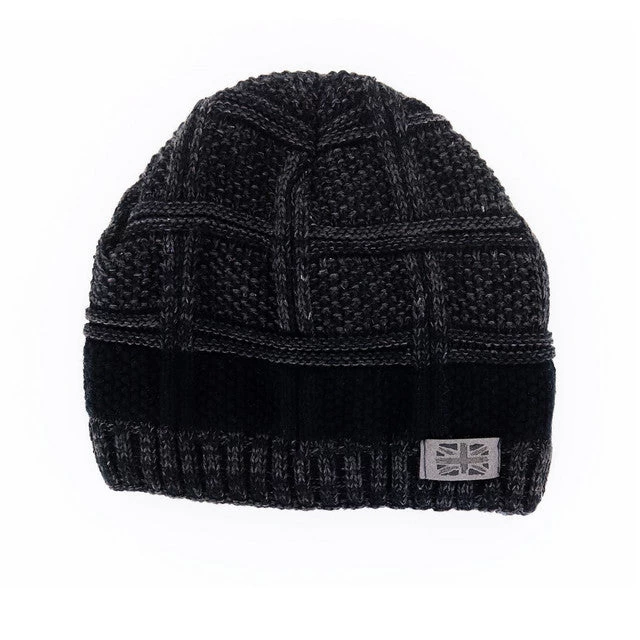 Frontier Men's Knit Beanie Hat Black 1 Frontier Men's Knit Beanie Hat Black