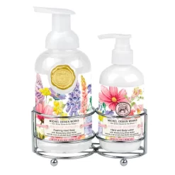 Michel Design Works Field Of Flowers Scented Hand Care Caddy Set