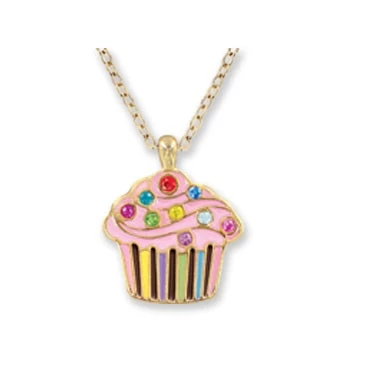 Sparkling Cupcake Pendant