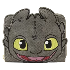 Loungefly Dreamworks How To Train Your Dragon Toothless Cosplay Zip Around Wallet
