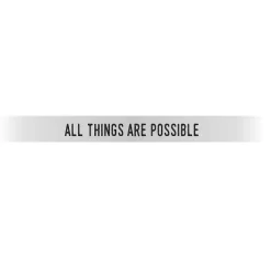 "All Things Are Possible" Silver Embracelet