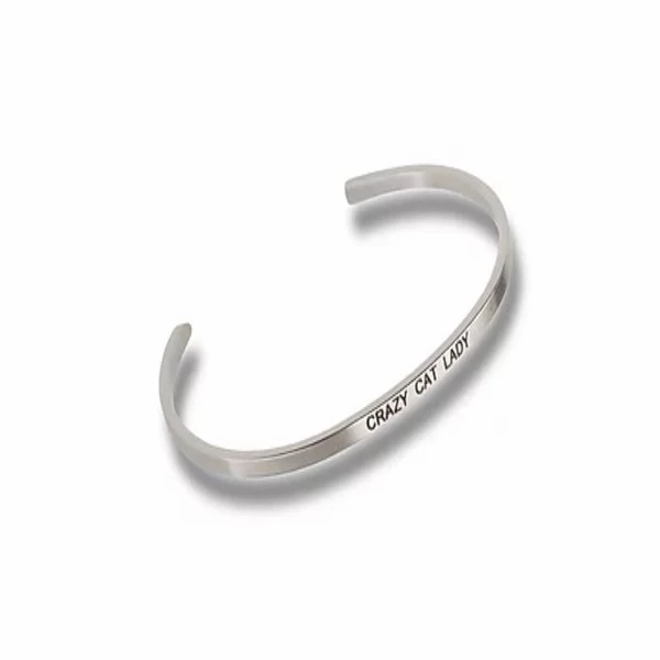 "Crazy Cat Lady" Silver Embracelet 1 "Crazy Cat Lady" Silver Embracelet