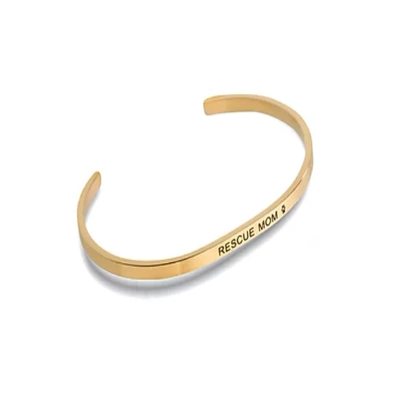 "Rescue Mom" Gold Embracelet 1 "Rescue Mom" Gold Embracelet