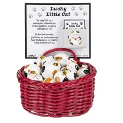 Asian Good Fortune Lucky Cat Pocket Token Charm -Fashion Accessories Shop ER64950