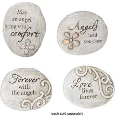 Memorial Angel May You Find Comfort Pebble Stone Token