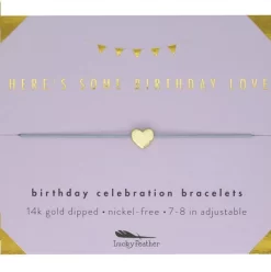 Lucky Feather Gold Bracelet Some Birthday Love