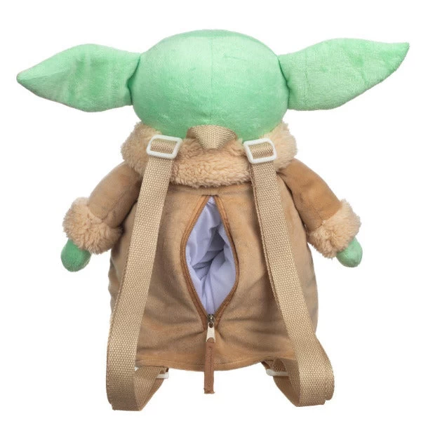 Star Wars The Mandalorian Baby Yoda Grogu Plush Double Strap Mini Backpack 2 Star Wars The Mandalorian Baby Yoda Grogu Plush Double Strap Mini Backpack - Image 2