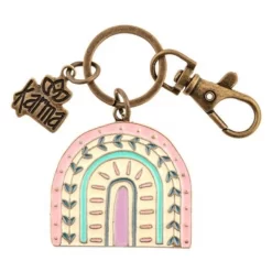 Karma Enamel Key Chain Rainbow