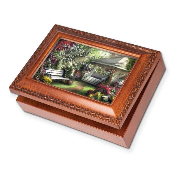 Special World Woodgrain Jewelry Music Box Plays Wonderful World 1 Special World Woodgrain Jewelry Music Box Plays Wonderful World