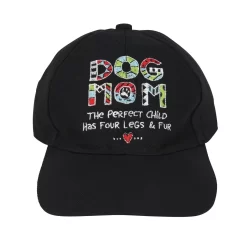 Dog Mom Four Legs & Fur The Perfect Child Embroidered Baseball Cap Hat