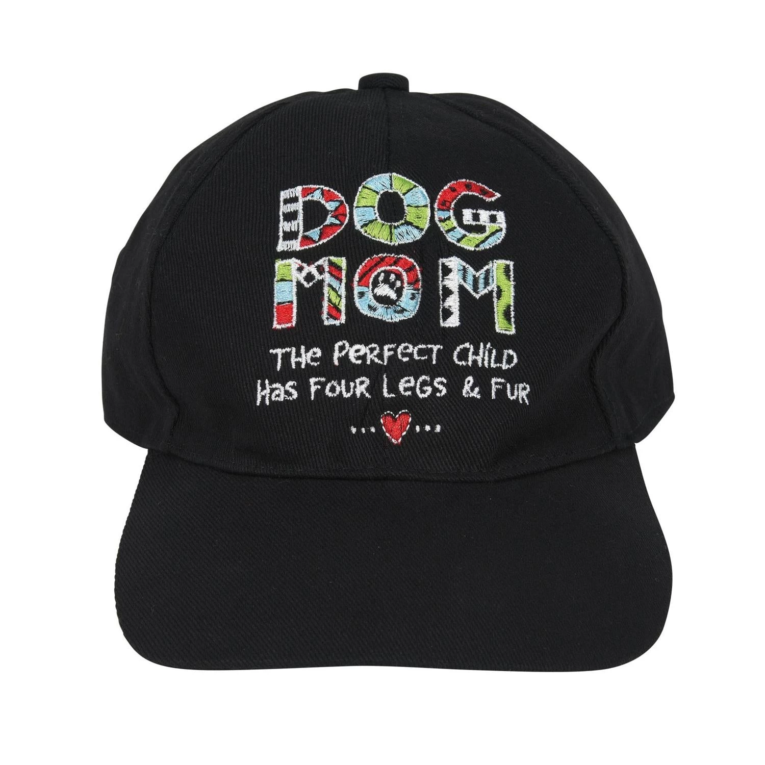 Dog Mom Four Legs & Fur The Perfect Child Embroidered Baseball Cap Hat 1 Dog Mom Four Legs & Fur The Perfect Child Embroidered Baseball Cap Hat