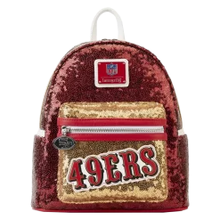 Loungefly NFL San Francisco 49ers Sequin Mini Backpack