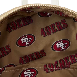 Loungefly NFL San Francisco 49ers Sequin Mini Backpack -Fashion Accessories Shop NFLBK0057 LFNFLSANFRANCISCO49ERSSEQUINMINIBACKPACK2296INSIDE