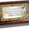 Grandma Thank You For Believing In Me Amber Jewelry Petite Music Box Plays Wind Beneath My Wings