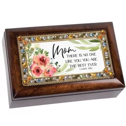 Mom There Is No One Like You Jeweled Music Jewelry Keepsake Box