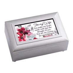 For My Wife You Make My Heart Smile Music Jewelry Box Plays Wonderful World