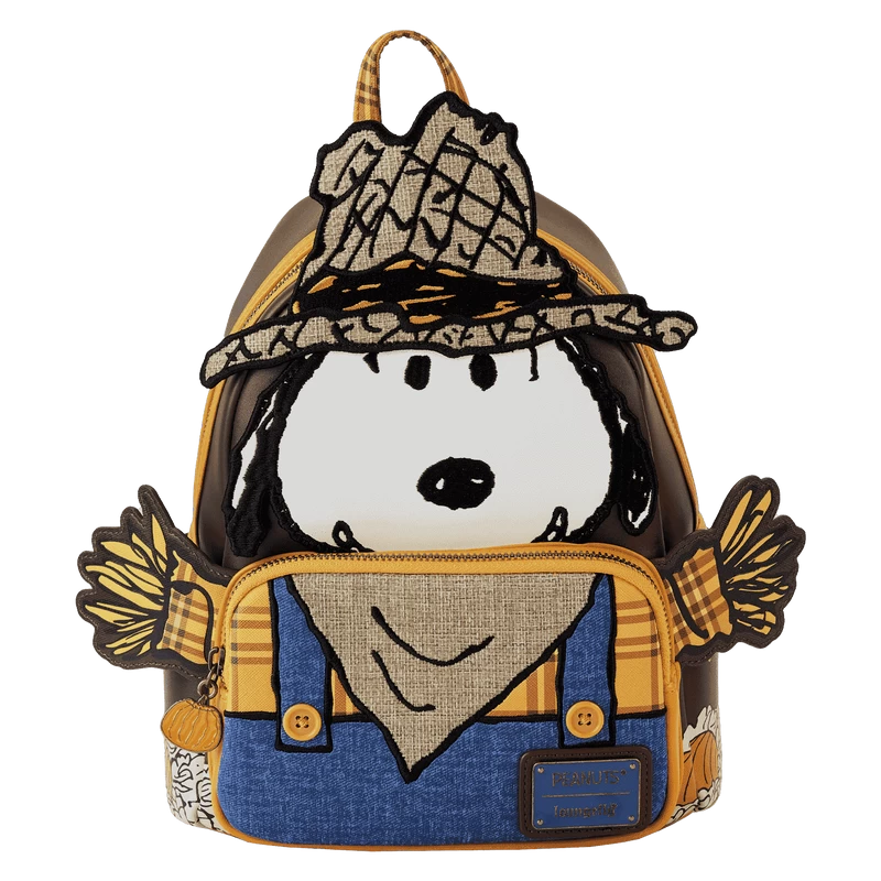 LOUNGEFLY Peanuts Snoopy Scarecrow Cosplay Mini Backpack 1 LOUNGEFLY Peanuts Snoopy Scarecrow Cosplay Mini Backpack