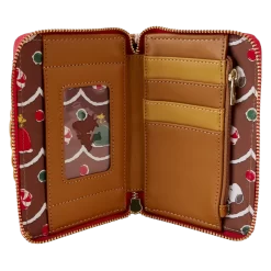 Loungefly Peanuts Snoopy Gingerbread Wreath Scented Zip Around Wallet -Fashion Accessories Shop PNWA0021 3