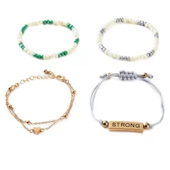 Hallmark Strong And Courageous Bracelets, Set Of 4 -Fashion Accessories Shop REL1080 02