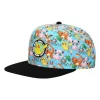 Pokemon Pikachu AOP Rubber Patch Youth Flat Bill Snapback