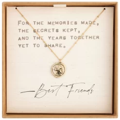 Flowers Charm Dear You Best Friend Necklace