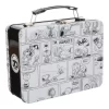 Snoopy And The Peanuts Gang Black And White Comic Strip Tin Tote