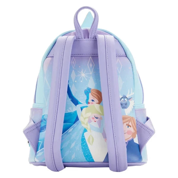 Loungefly Frozen Queen Elsa Castle Mini Backpack 2 Loungefly Frozen Queen Elsa Castle Mini Backpack - Image 2