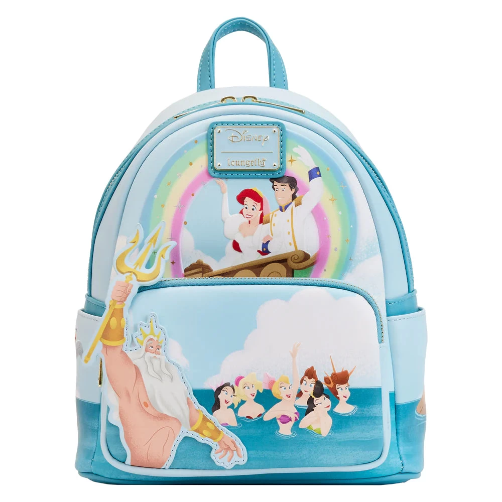 Loungefly Little Mermaid Tritons Gift Mini Backpack 1 Loungefly Little Mermaid Tritons Gift Mini Backpack