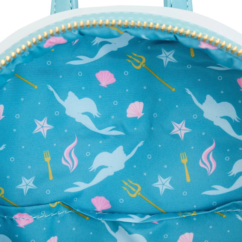Loungefly Little Mermaid Tritons Gift Mini Backpack 3 Loungefly Little Mermaid Tritons Gift Mini Backpack - Image 3