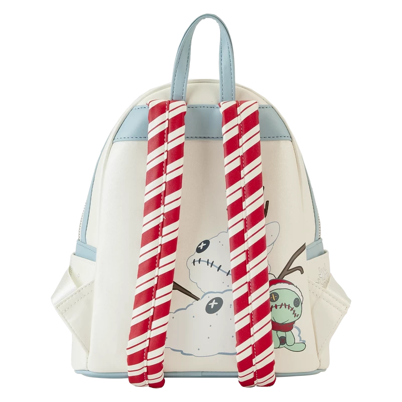 Loungefly Stitch Holiday Snow Angel Glitter Mini Backpack 2 Loungefly Stitch Holiday Snow Angel Glitter Mini Backpack - Image 2