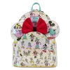 LOUNGEFLY Disney100 Mickey & Friends Classic All-Over Print Iridescent Mini Backpack With Ear Headband