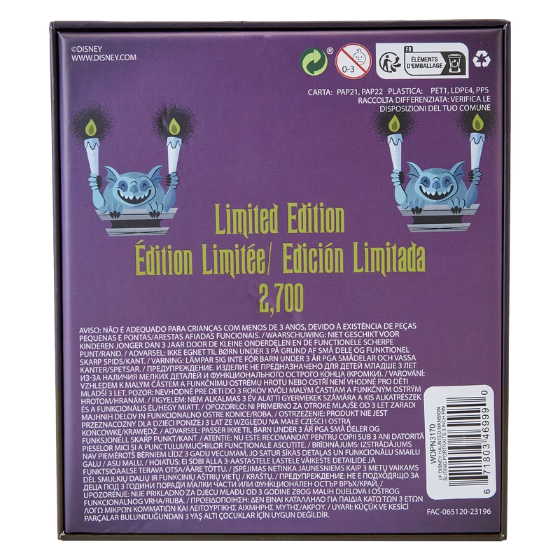 Loungefly Haunted Mansion Stretching Room Portraits 3" Collector Box Sliding Pin 3 Loungefly Haunted Mansion Stretching Room Portraits 3" Collector Box Sliding Pin - Image 3