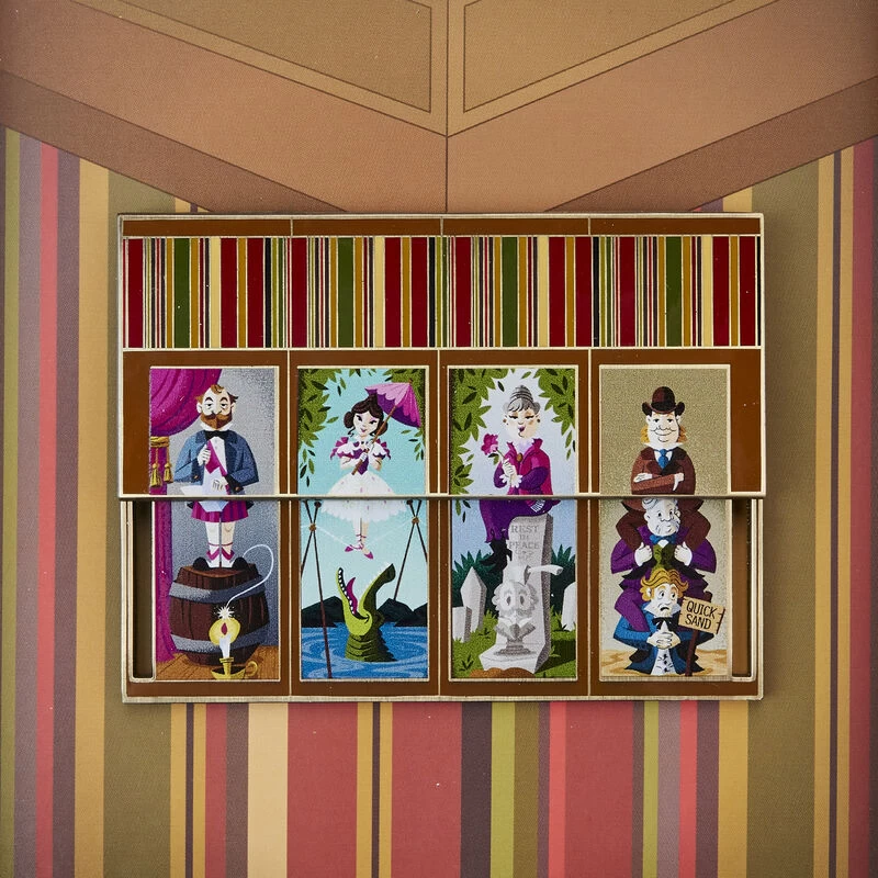 Loungefly Haunted Mansion Stretching Room Portraits 3" Collector Box Sliding Pin 2 Loungefly Haunted Mansion Stretching Room Portraits 3" Collector Box Sliding Pin - Image 2