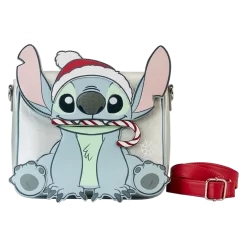 Loungefly Stitch Holiday Glitter Crossbody Bag